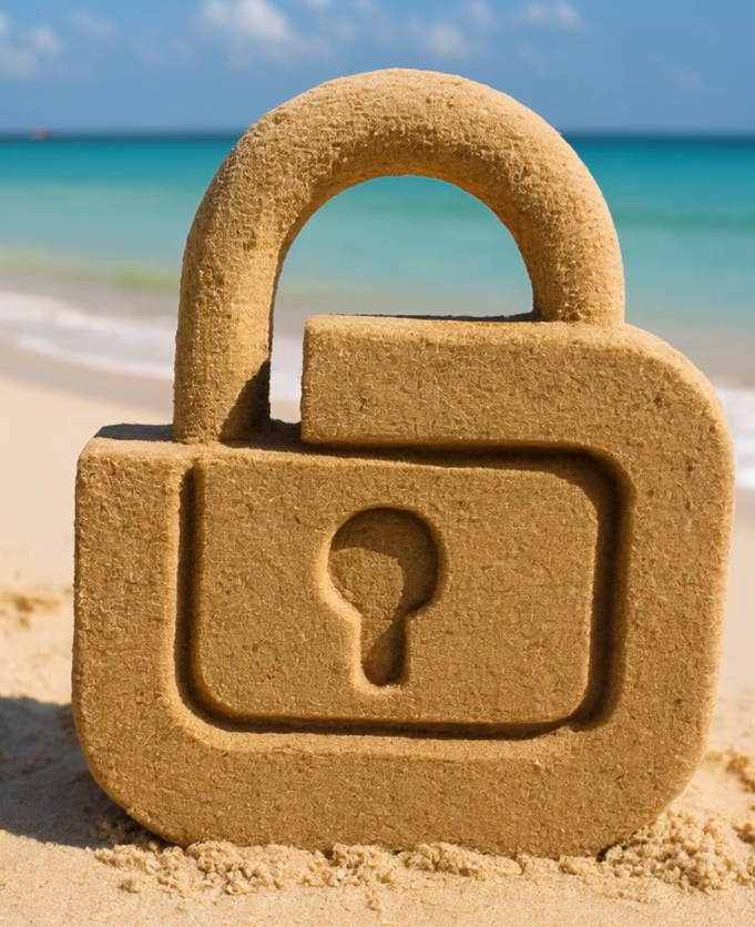 Padlock Sandcastle