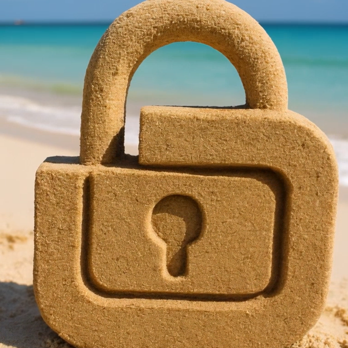 Padlock Sandcastle